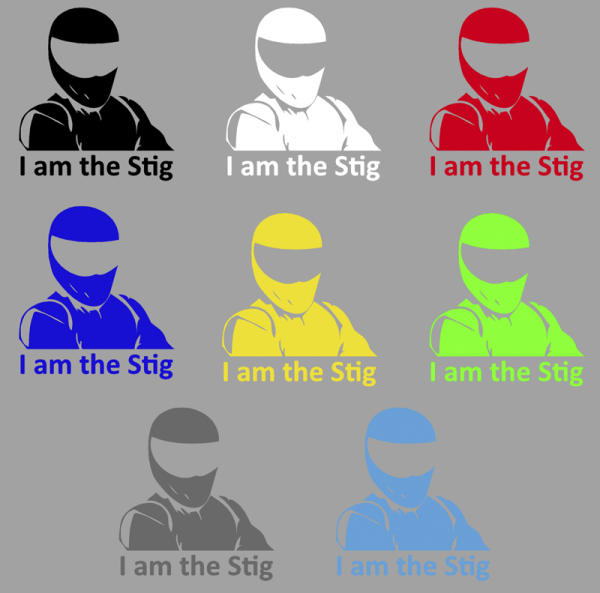Aufkleber I am the Stig